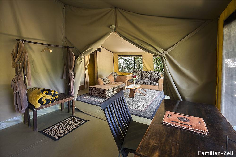 Tauchreise Kenia | Rhino Watch Safari Lodge | Familienzelt