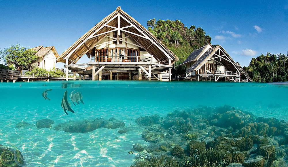 Tauchreise Raja Ampat (Indonesien) | Misool Eco Resort | Wasserpavillons