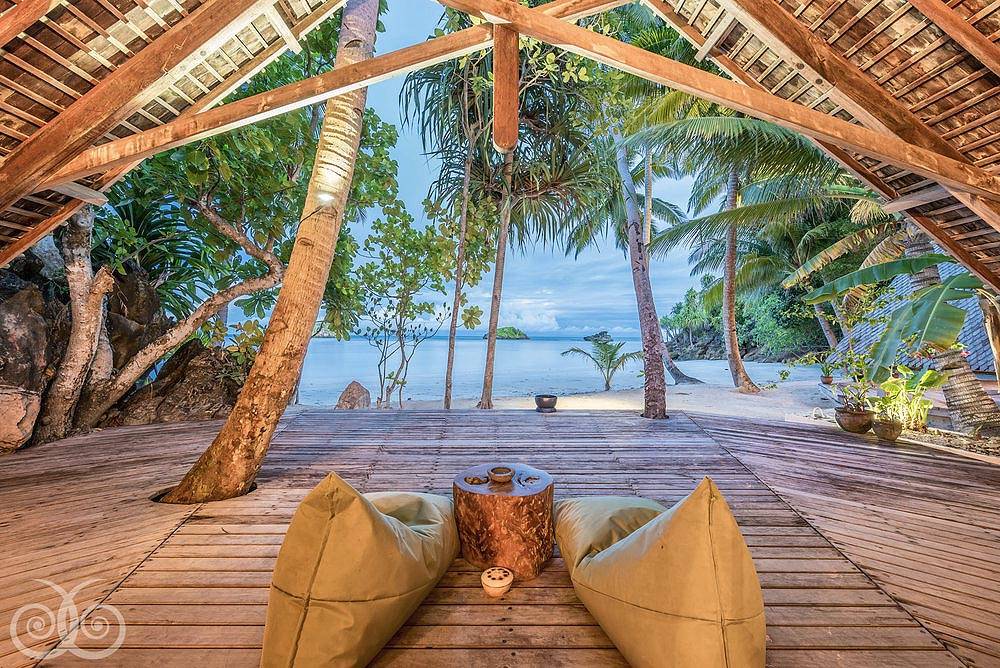 Tauchreise Raja Ampat (Indonesien) | Misool Eco Resort | Relaxzone im Pavillon