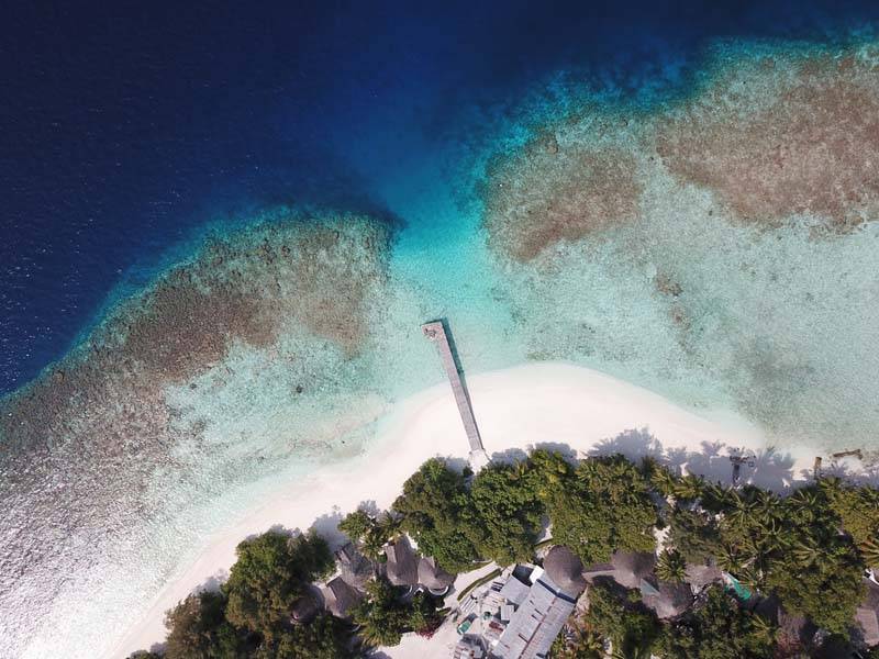 Tauchreise Malediven | Sandies Bathala Resort | Resortanlage