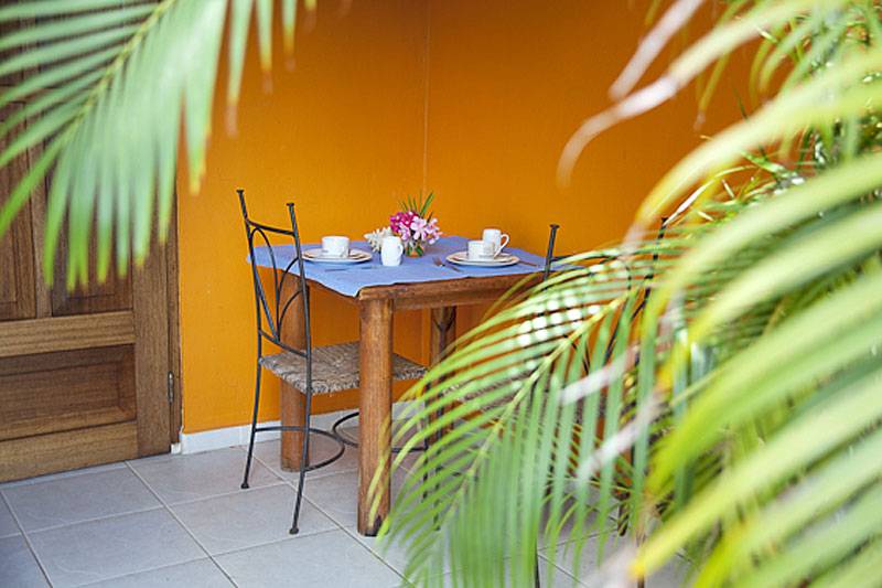 Tauchreise Bonaire | Tropical Inn Resort | Privatterrasse