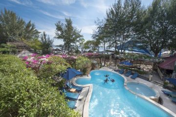 Tauchreise Indonesien (Gili Terawangan) | Villa Almarik Resort & Spa | Tauchübungen im Hotelpool