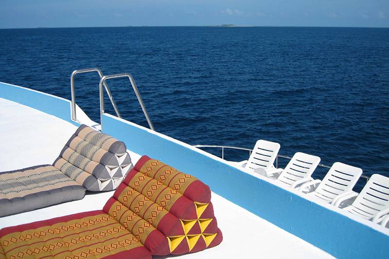 Tauchsafari Malediven |  Mariana Tauchschiff | Sonnendeck