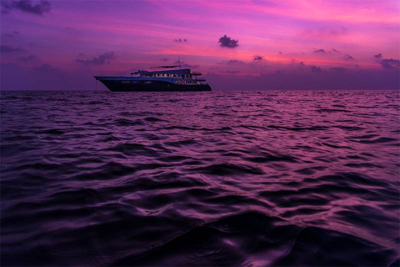 Tauchsafari Malediven | Scubaspa Ying Tauchschiff | Sonnenuntergang