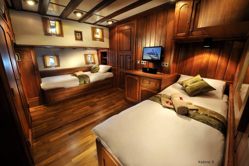 Tauchsafari Palau | Siren Tauchschiff | Doppelzimmer Kabine 8