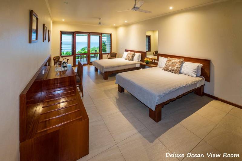 Tauchreise Fidschi | Volivoli Beach Resort | Deluxe Ocean View Room Vierbettzimmer