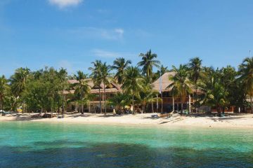 Tauchreise Philippinen (Malapascua Island) | Ocean Vida Beach & Dive Resort | Resortgelände mit Meerlage