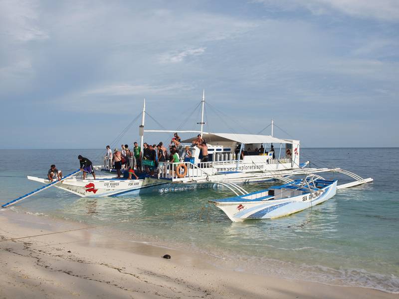 Tauchreise Philippinen (Malapascua Island) | Ocean Vida Beach & Dive Resort | Tauchboot