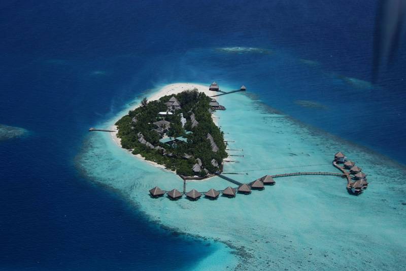 Tauchreise Malediven (Süd Male) | Adaaran Club Rannalhi |  Kaafu Atoll von oben