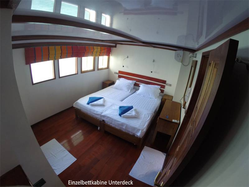Tauchsafari Malediven | Keana Tauchschiff | Unterdeck Kabine