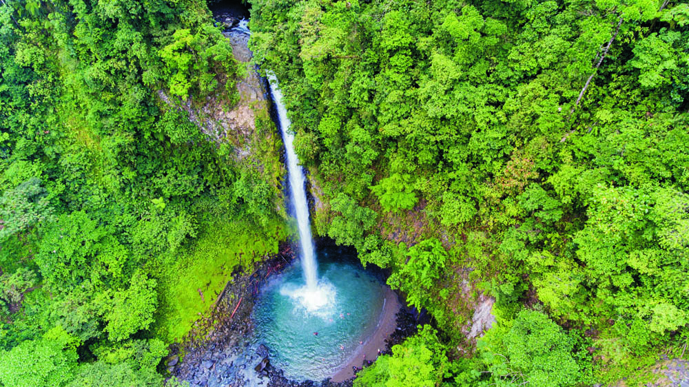 Costa Rica La Fortuna Waterfall Forest Water River