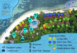 Siladen Resort Map